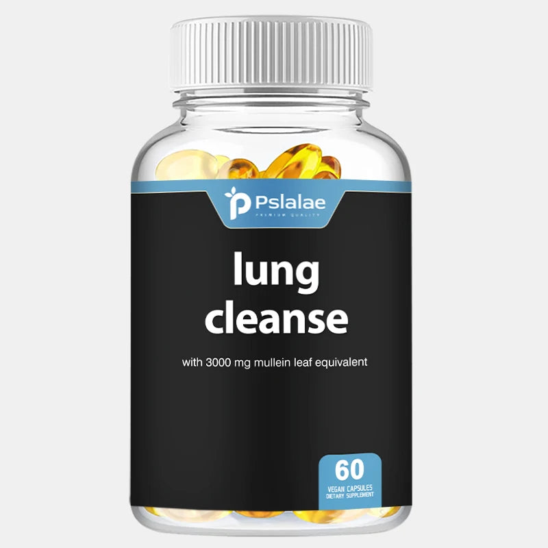 Lung Detox & Cleanse Capsules
- Supports Bronchial and Respiratory Health, Relieves Breathing, Immune Support - 60 Capsules