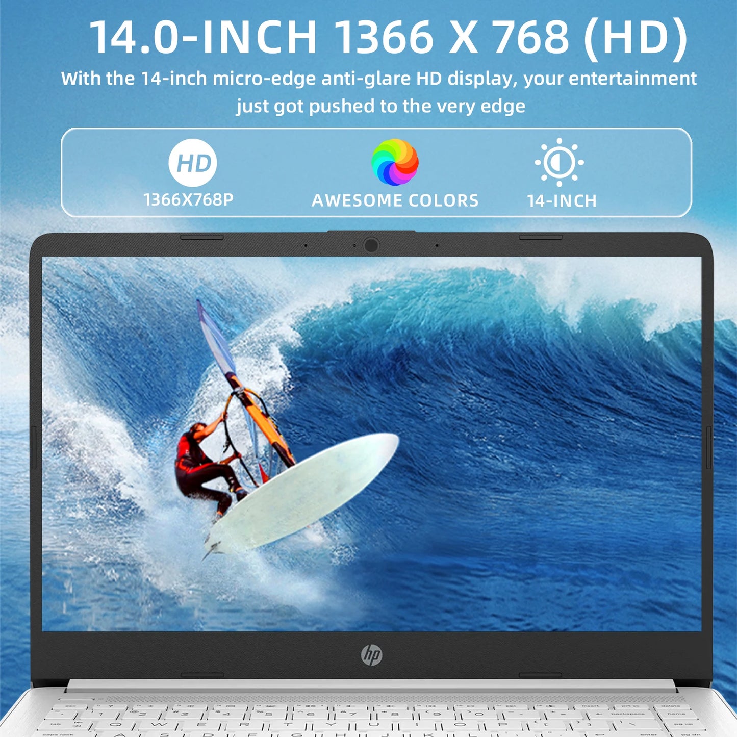 HP 14" Business Laptop
,Intel Celeron N4120,16GB RAM,320GB Storage(64GB eMMC+256GB SD Card)
,1 Year Office 365,with Gaming Mouse