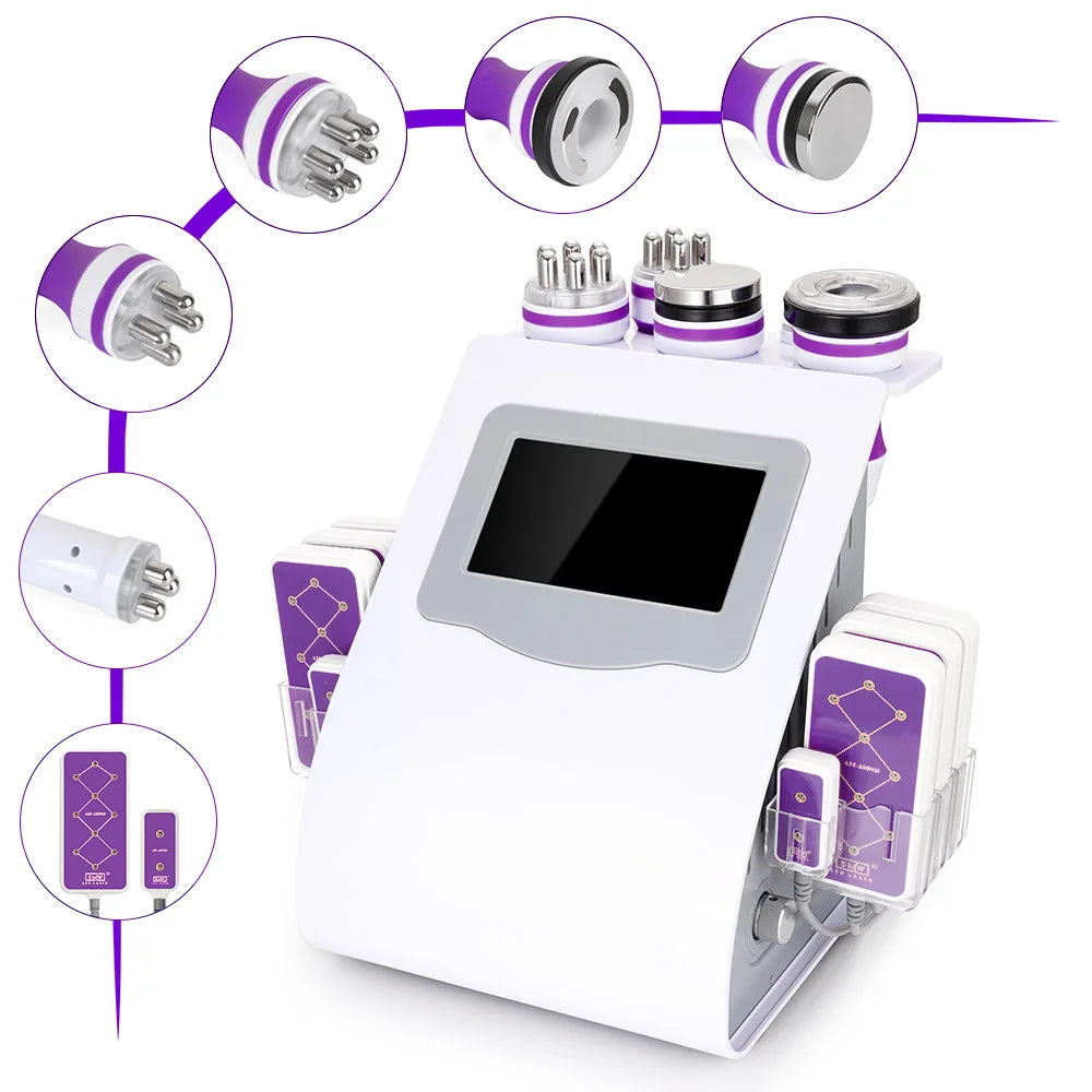 5/6/9 In 1 Cavitation Machine Fat Burning Body Slimming Lipo Cavitation
Skin Tightening Facial Care Tool for Salon Home Use