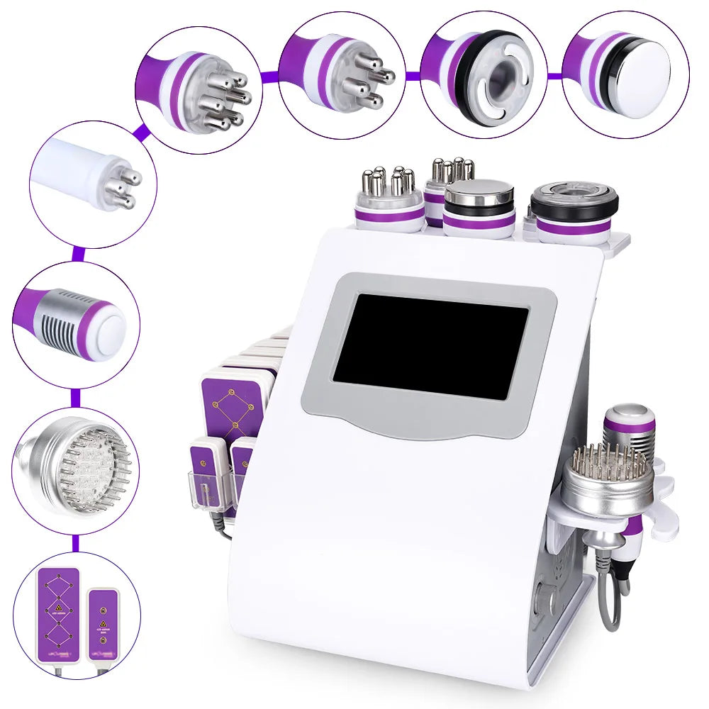5/6/9 In 1 Cavitation Machine Fat Burning Body Slimming Lipo Cavitation
Skin Tightening Facial Care Tool for Salon Home Use