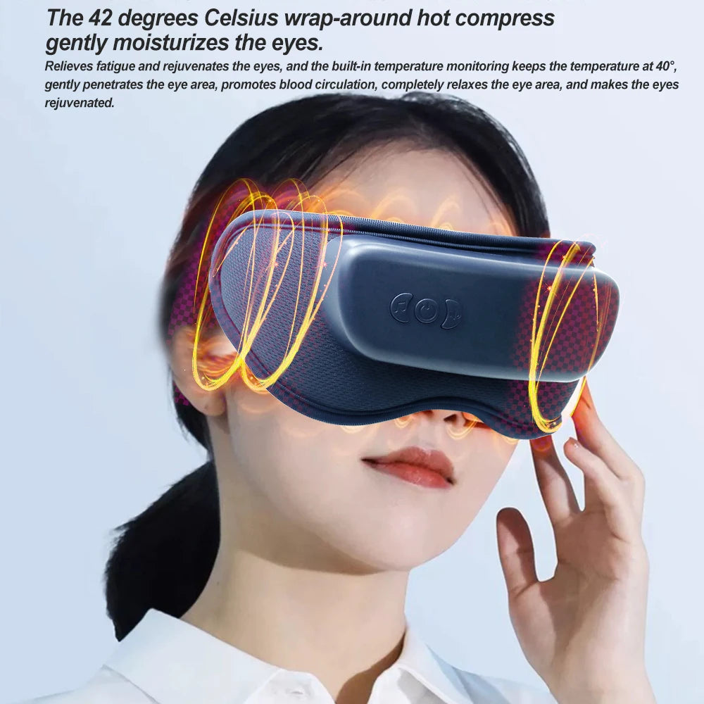 Eye Massager With Heat Smart Airbag Vibration
Eyecare Compress Bluetooth Eye Massage Relaxation Relieve Tired and Dry Eyes
