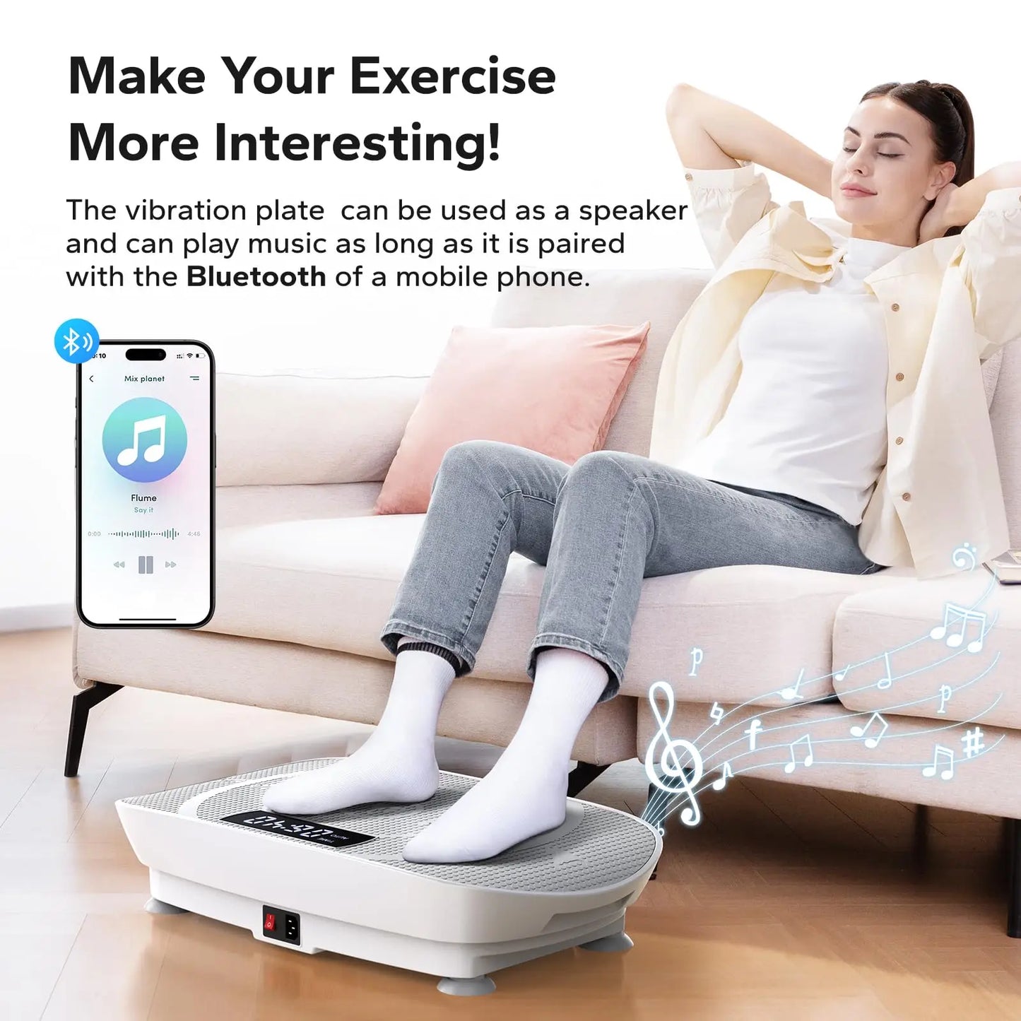 Vibration Plate Exercise Machine Whole Body Workout Power Vibrate
Fitness Platform Vibration Plate Weight Loss & Shaping