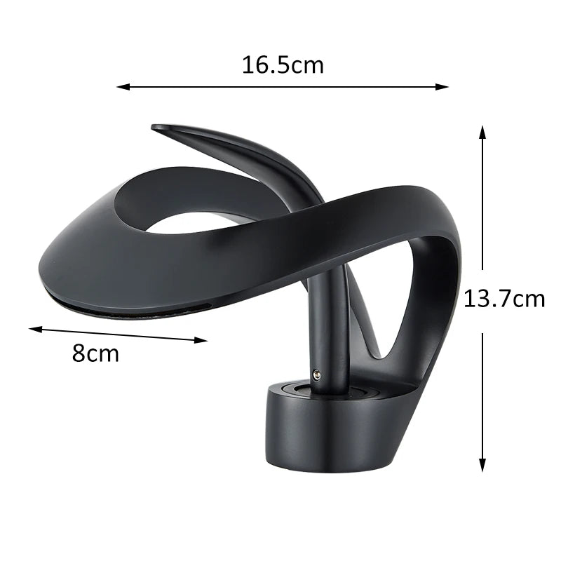 Solid Brass Waterfall Basin Faucet Single Handle Hot Cold Water