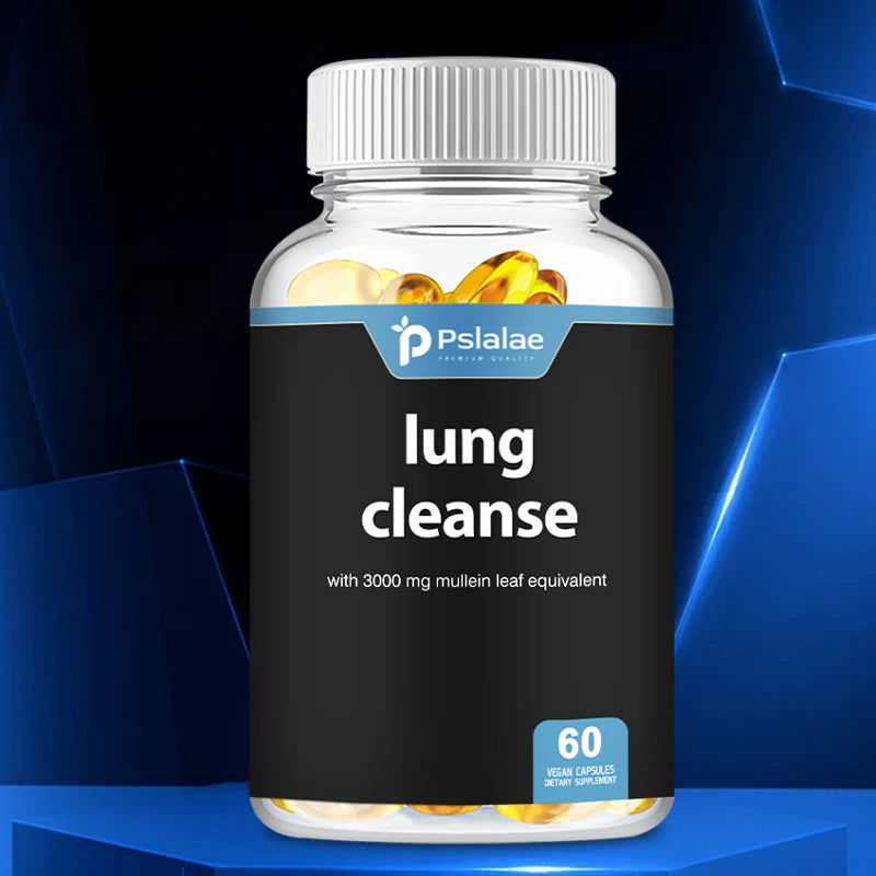 Lung Detox & Cleanse Capsules
- Supports Bronchial and Respiratory Health, Relieves Breathing, Immune Support - 60 Capsules