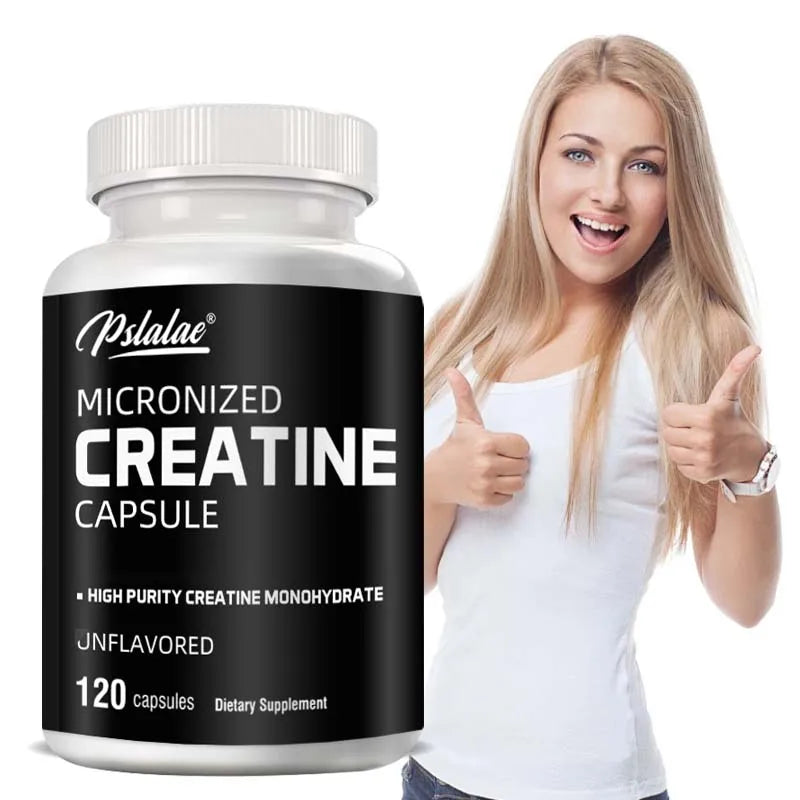 Micronized Creatine
Enhance Muscle Endurance and Improve Athletic Performance - 120 Capsules