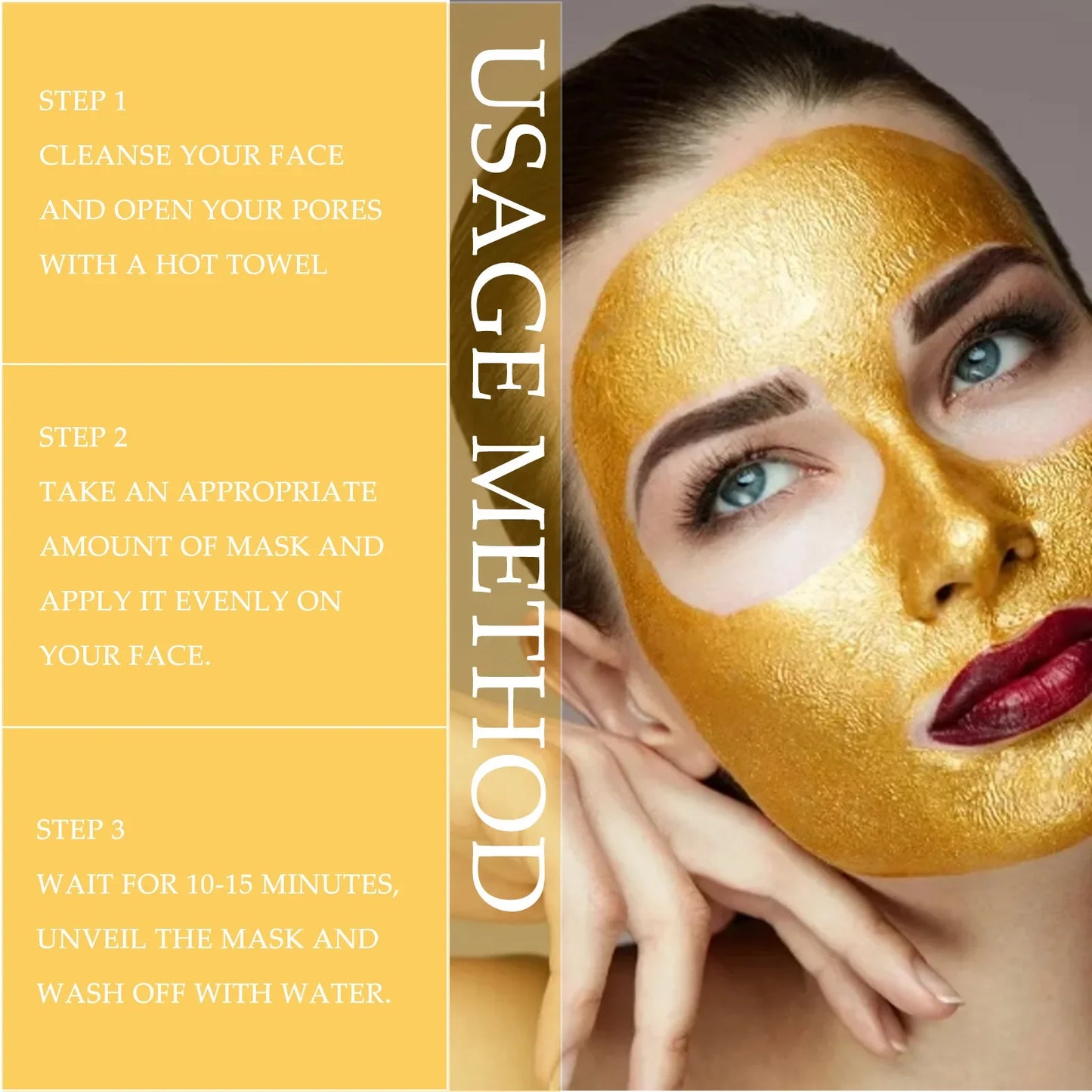 Golden Peel off Mask 98% Remove Blackhead Acne
Anti Wrinkle Lifting Firming Oil Control Cleansing Pores Shrinking Face Skin Care
