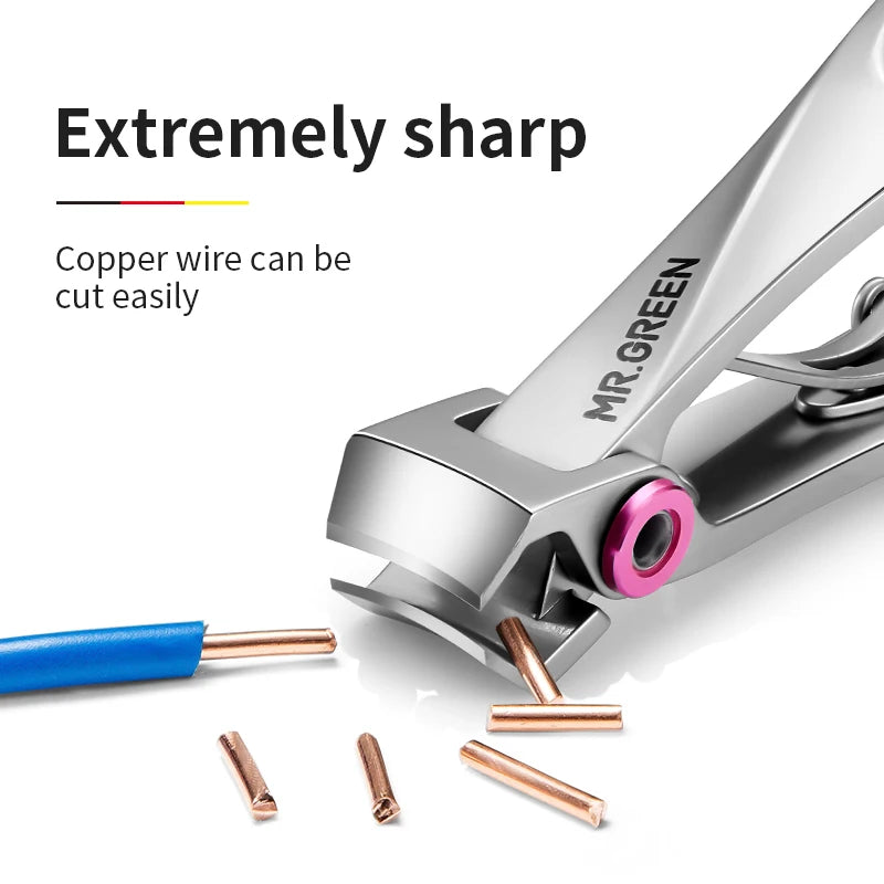 Nail Clippers Stainless Steel Manicure Fingernail Cutter Thick Har Toenail
