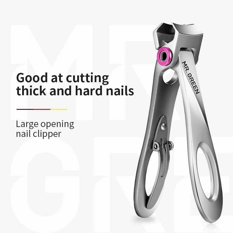 Nail Clippers Stainless Steel Manicure Fingernail Cutter Thick Har Toenail