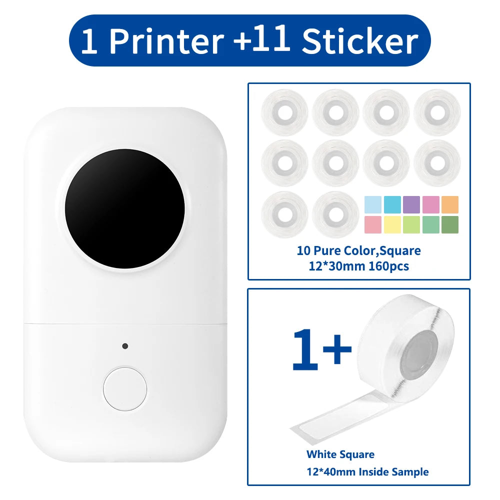 Label Printer Thermal Printing 15mm Stickers Thermal Labels
