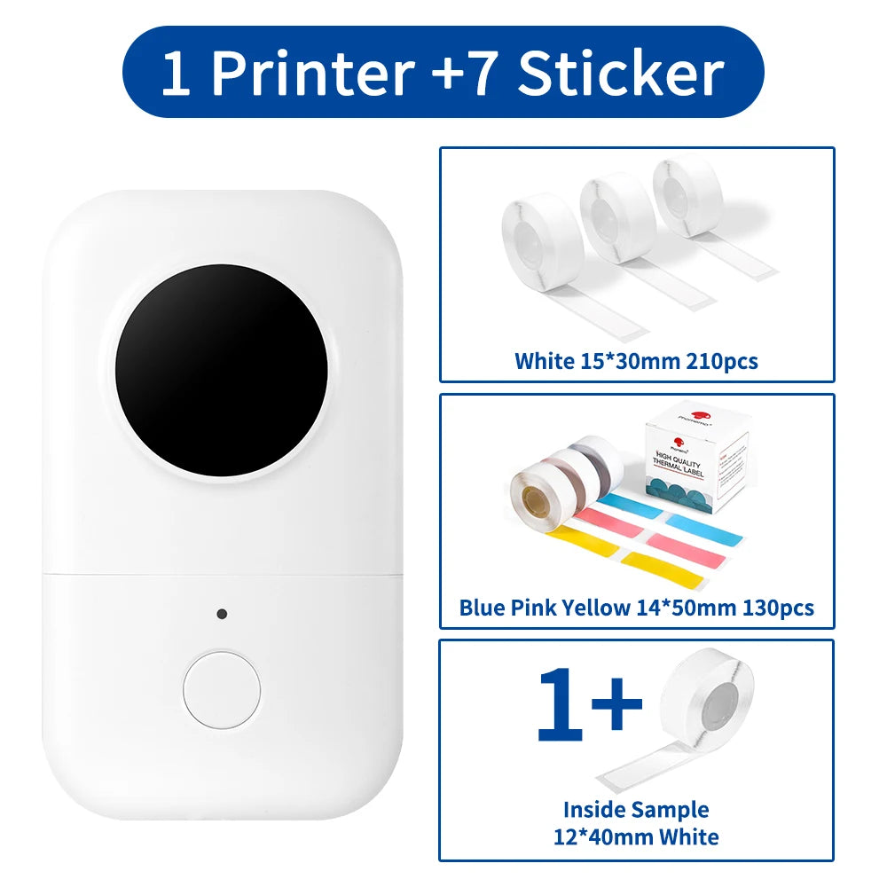 Label Printer Thermal Printing 15mm Stickers Thermal Labels