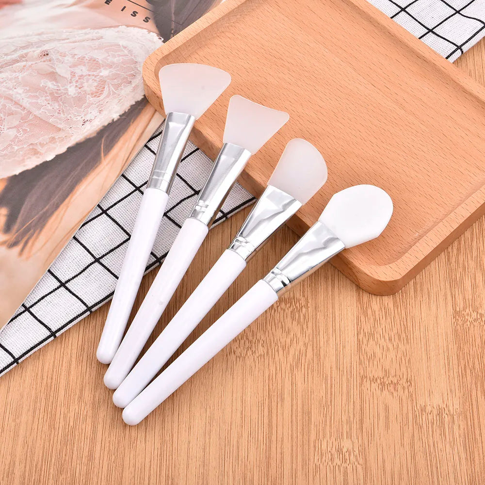 1Pc White Makeup Silicone Facial Mask