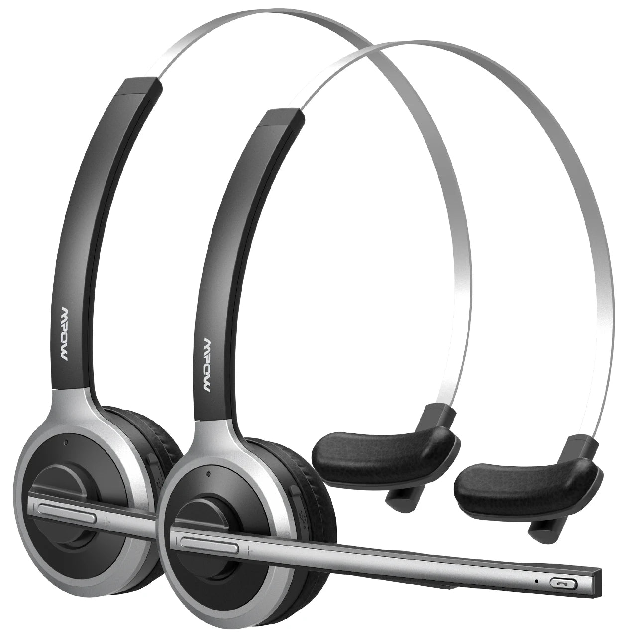 1/2 pack Mpow M5 Bluetooth V5.0 Headset Wireless Truck Driver
Headphones Hands-free Call Headset with Mic for Call Center Office