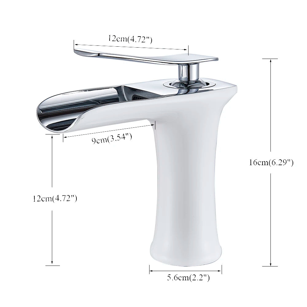 Basin Faucets Waterfall Bathroom Faucet Single handle