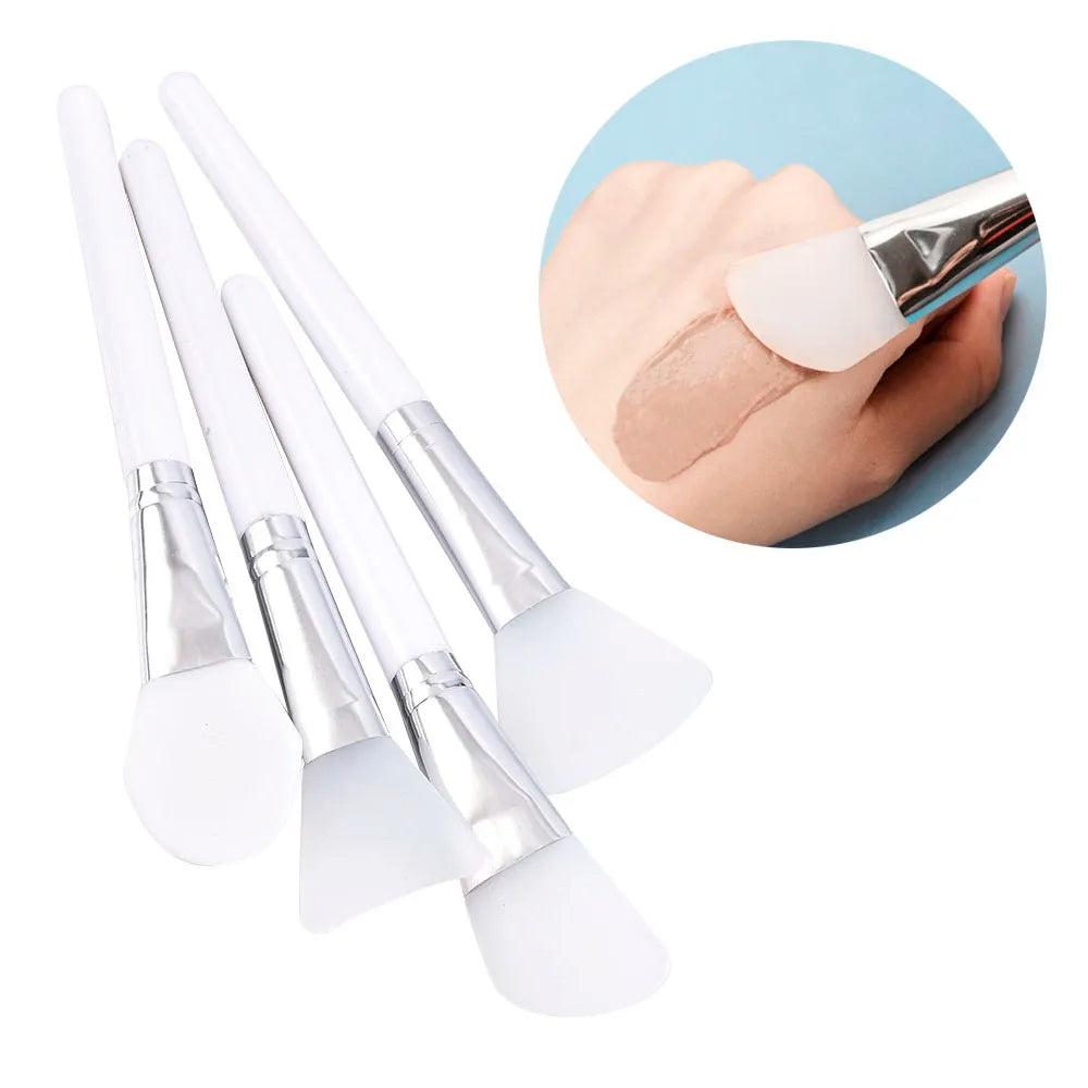 1Pc White Makeup Silicone Facial Mask