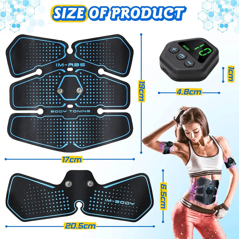 Abdominal Muscle Stimulator Trainer
EMS Abs Fitness Equipment Training Gear Muscles Electrostimulator