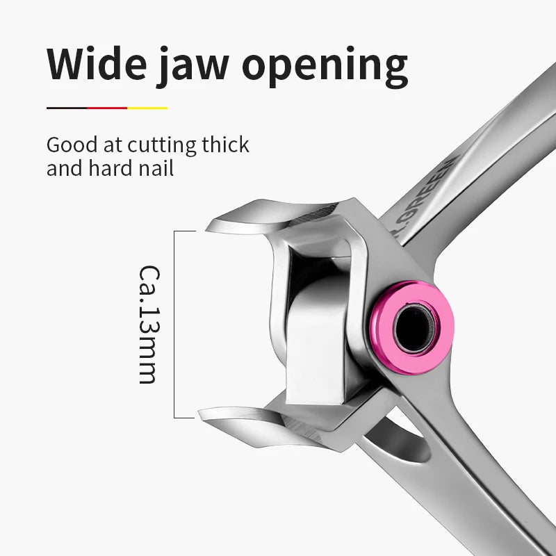 Nail Clippers Stainless Steel Manicure Fingernail Cutter Thick Har Toenail