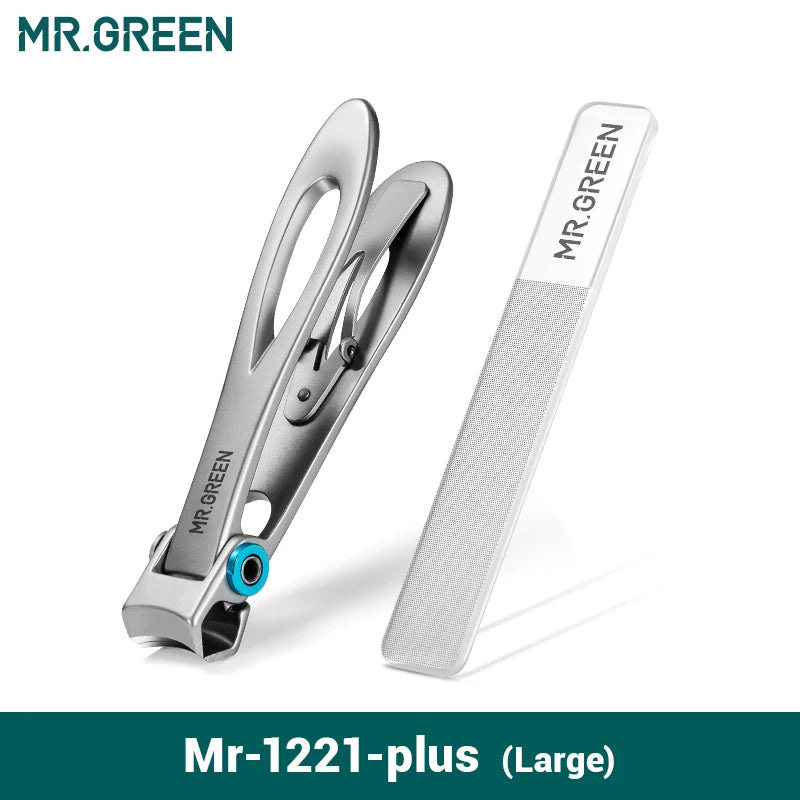 Nail Clippers Stainless Steel Both Sizes, Manicure Fingernail Cutter Thick Hard Toenail