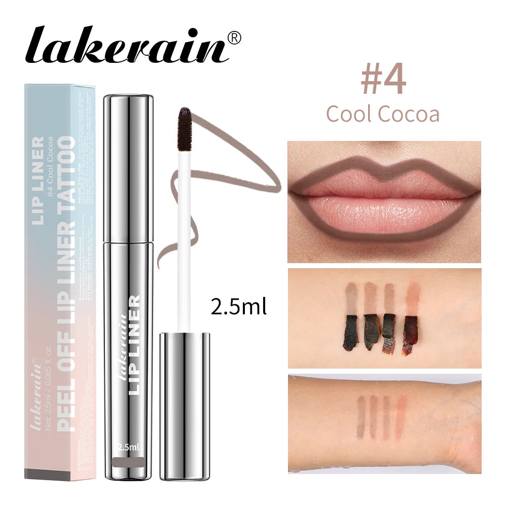 Waterproof Lip Liner Peel Off Tattoo Lipgloss Long Lasting Matte Lips Stain Cosmetic
