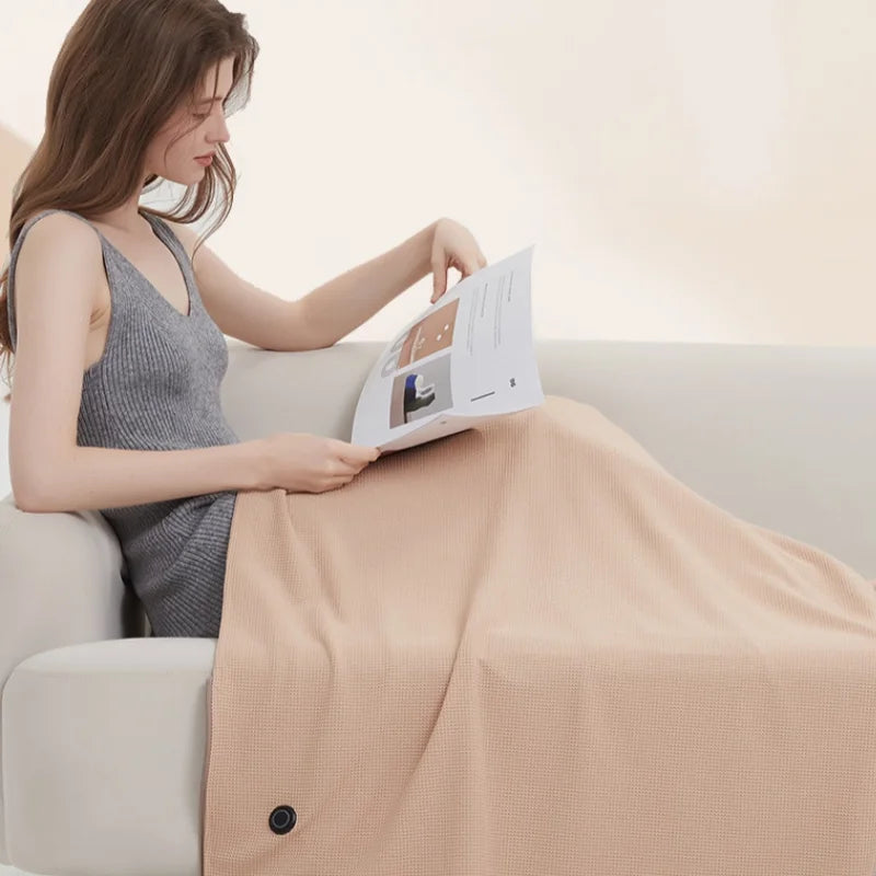 USB Electric Heated Blanket Wearable Heated Throw Blanket
Adjustable 3 Levels Temperature Machine Washable Warmer Blanket