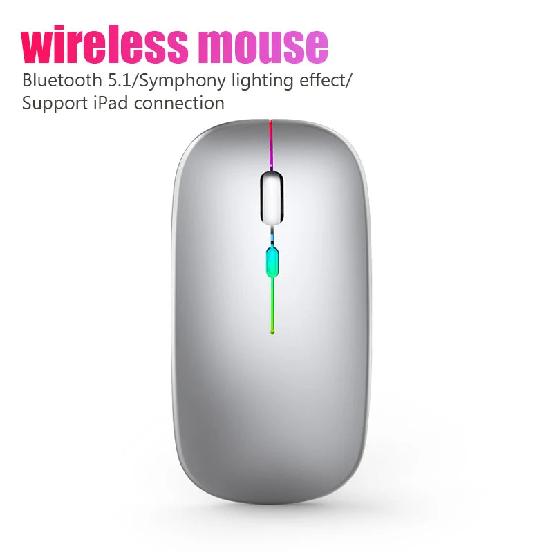 Wireless Bluetooth Mouse
Rechargeable Mice Wireless Computer Mouse
LED Backlit Ergonomic Gaming Mouse for Laptop PC 3600DPI