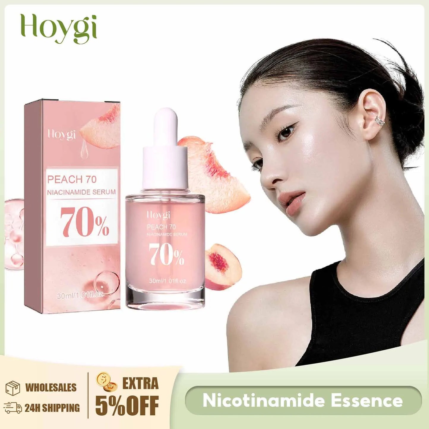 Niacinamide Facial Serum Fade Melanin Moisturzing
Rejuvenation Shrink Pores Smooth Brightening Skin Care Dark Spot Remover Serum