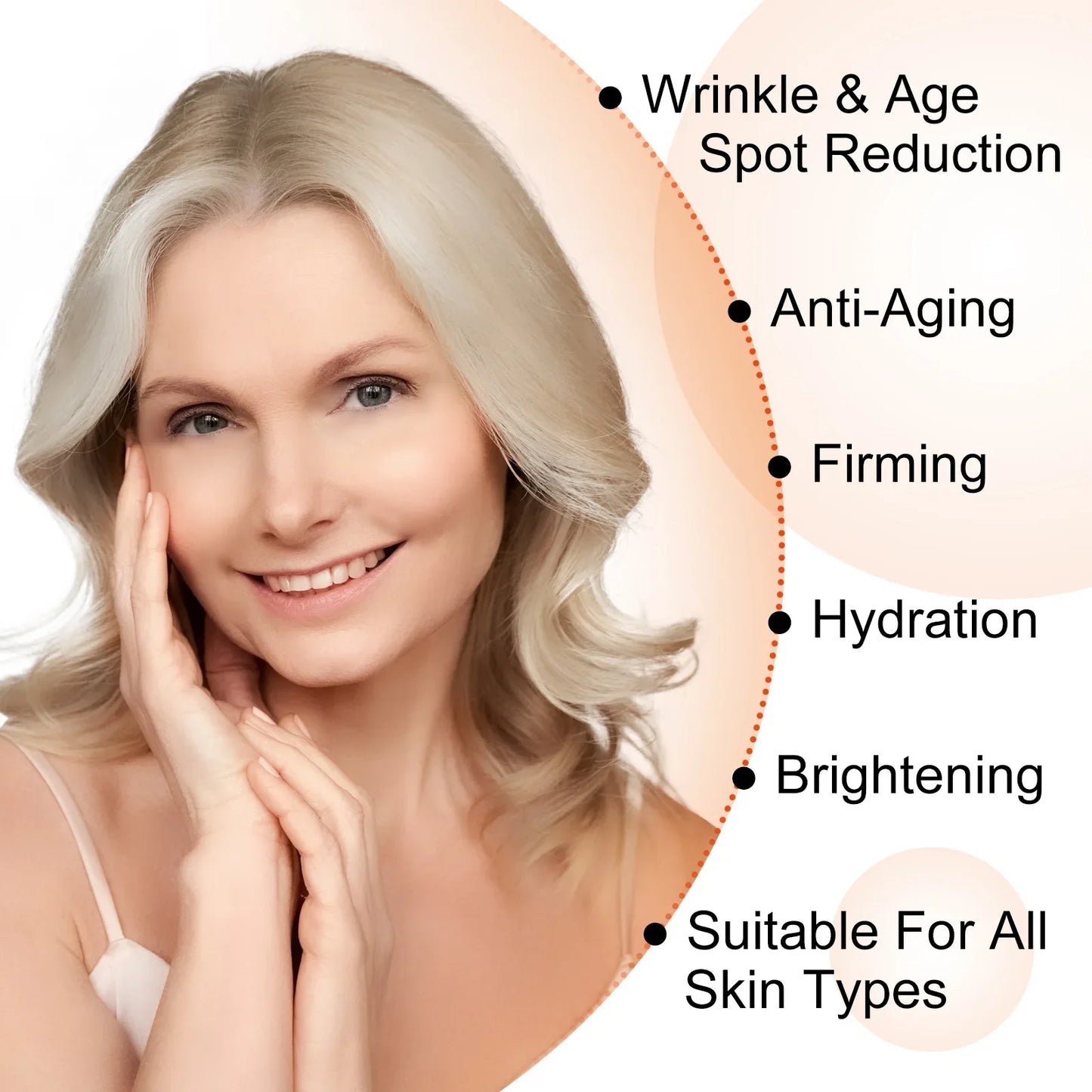 5 In 1 Anti Aging Serum Fade Fine Lines Tighten Remove Dark Spot Pore Shrinking