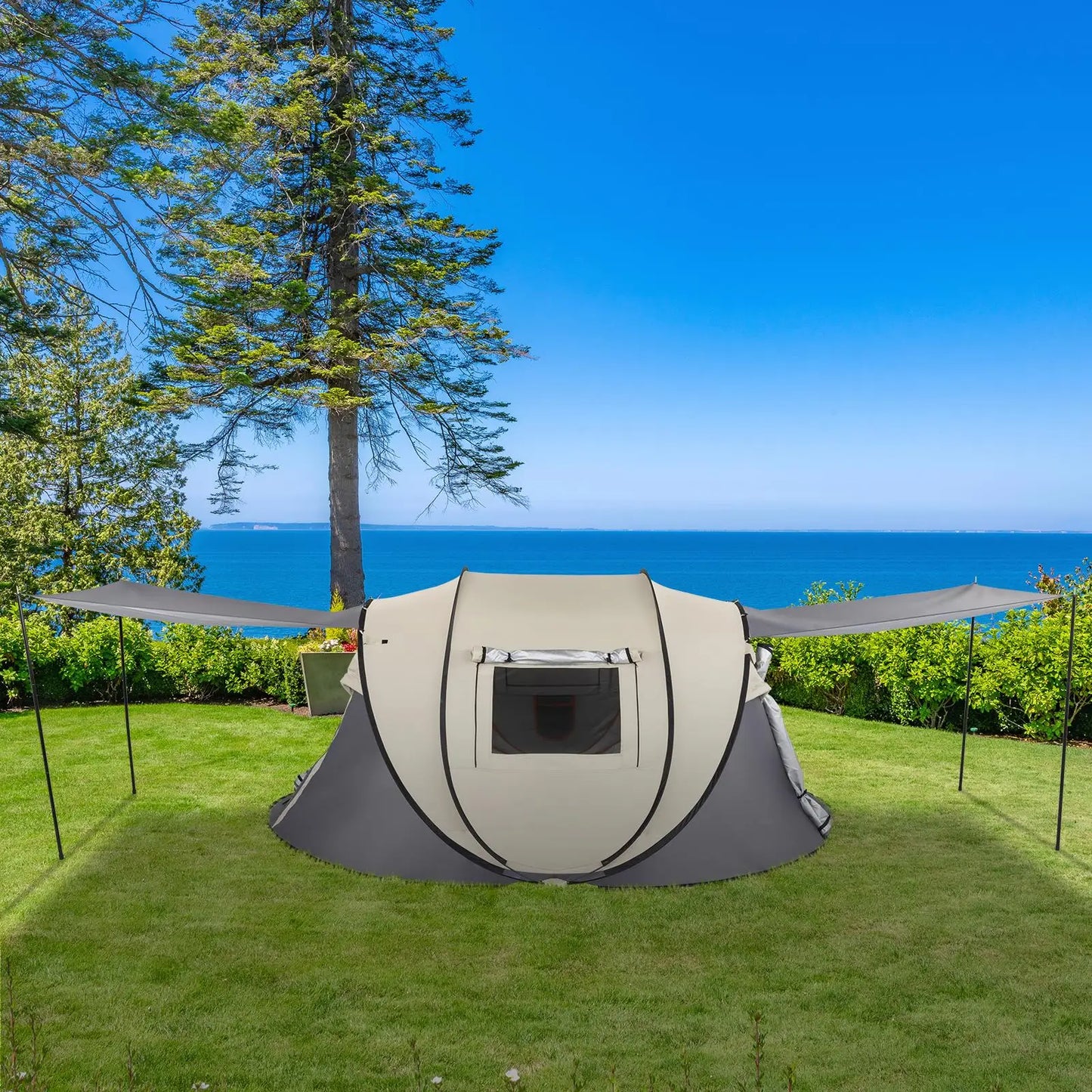 4-Person Pop-Up for camping Tent - Quick Setup