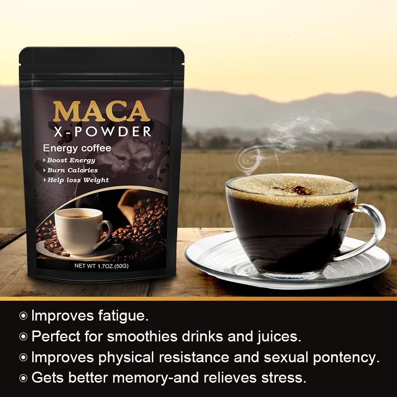 Maca Root Coffee- Natural Energy Supplement,Supports
Athletic Performance and Motivation,Builds Muscle and Strengthens