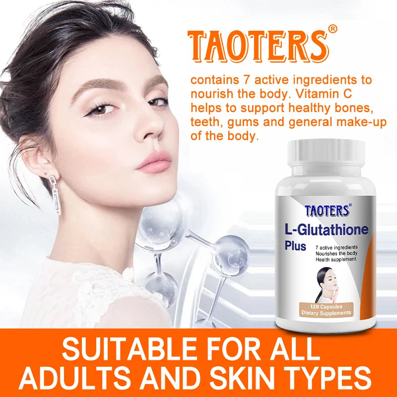 L-Glutathione Supplements
- Helps The Immune System, Antioxidants, Supports Skin and Overall Health