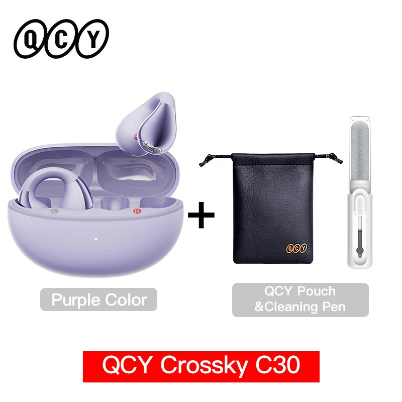 QCY Crossky C30 Wireless Earphones Bluetooth 5.4
Ear clip TWS Sports Earbuds Open Ear Earclip Dual-Connection Headphone