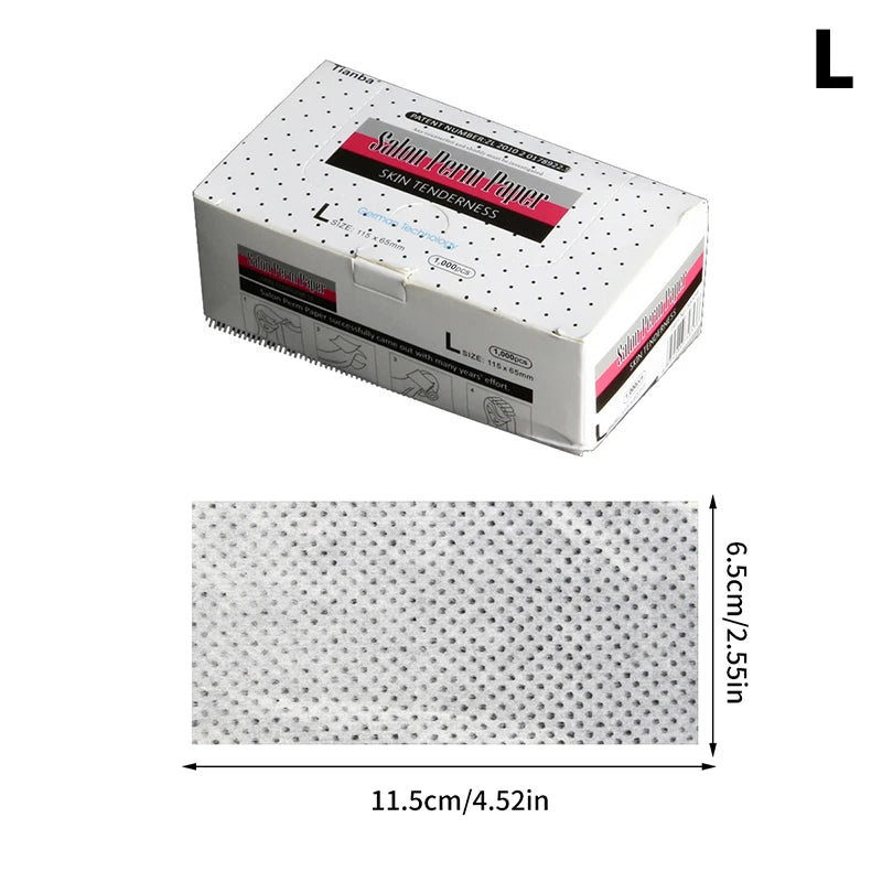 S/M/L/XL 1000 Sheets Thin Perm Papers Heat Resistant \
Blanching Papers Salon Disposable Perm Paper