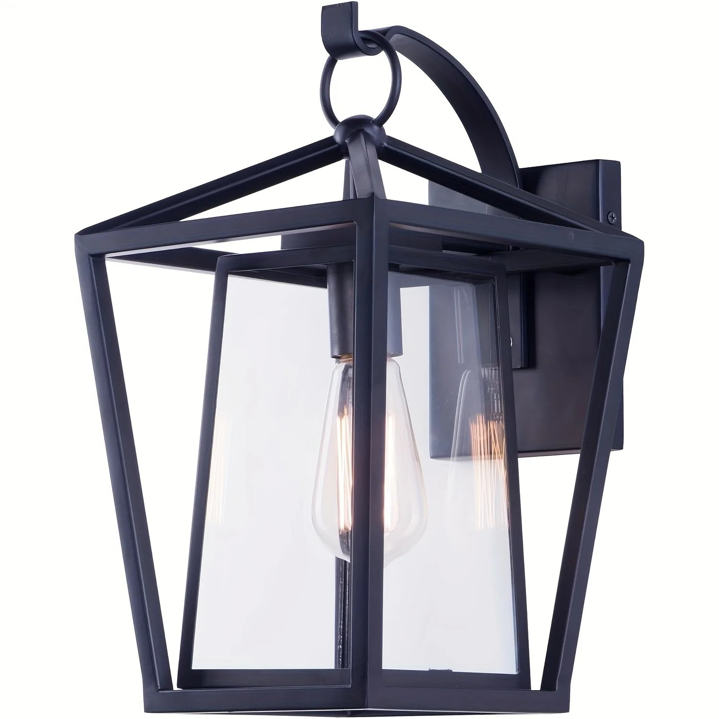 Outdoor Wall Light Fixtures, Exterior Waterproof Lanterns,
Porch Sconces Wall Mounted Lighting with E26 Sockets & Glass Shades