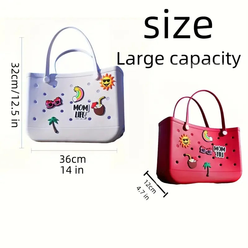 Summer beach bag rubber handbag, outdoor travel, beach swimming bag, waterproof bag