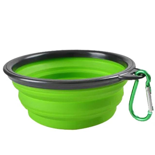 Collapsible Pet Silicone Dog Food Water Bowl Outdoor
Camping Travel Portable Folding Pet Bowl Dishes