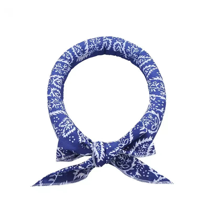 Colors Neck Cooler Scarf Body Cold Cooling Neck Cooler Necktie Headband Neck cooling bandanas for dogs Small dog collar Opawz
