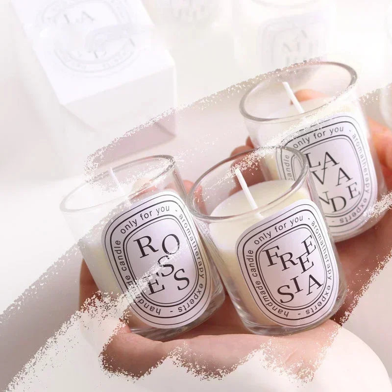 Romantic Vanilla Scented Fragrance Candle Gift Scented Aromatic Candles