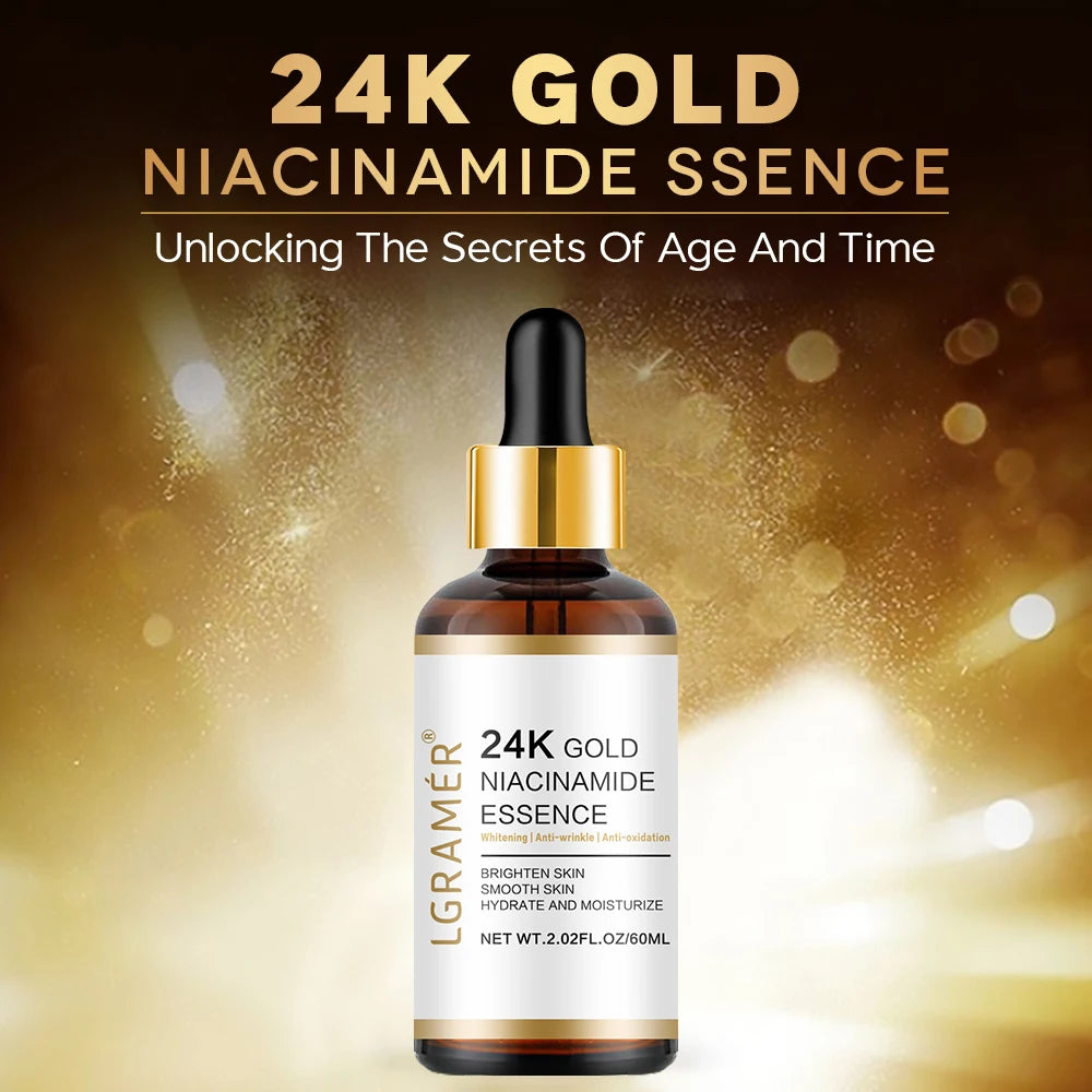 24k Gold Nicotinamide Hyaluronic Acid Anti-aging Facial Collagen Essence