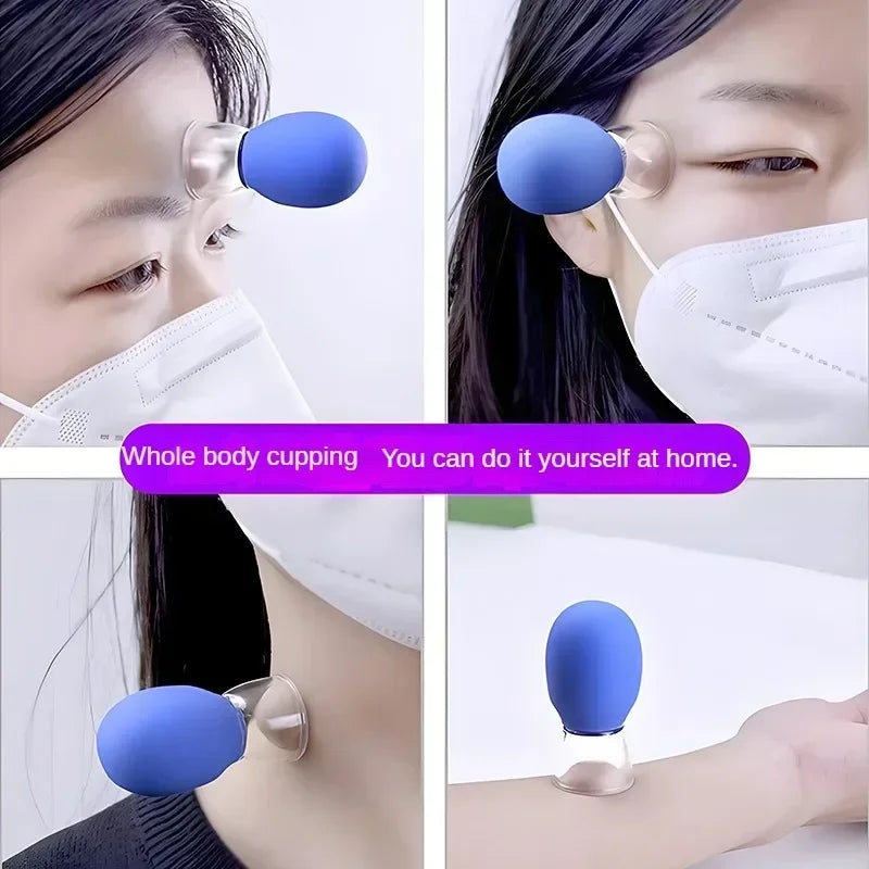 Silicone Cupping Massage Cup For Body Face Neck
Eye Massager Vacuum Tank Body Facial Care, Anti-aging Beauty Tool