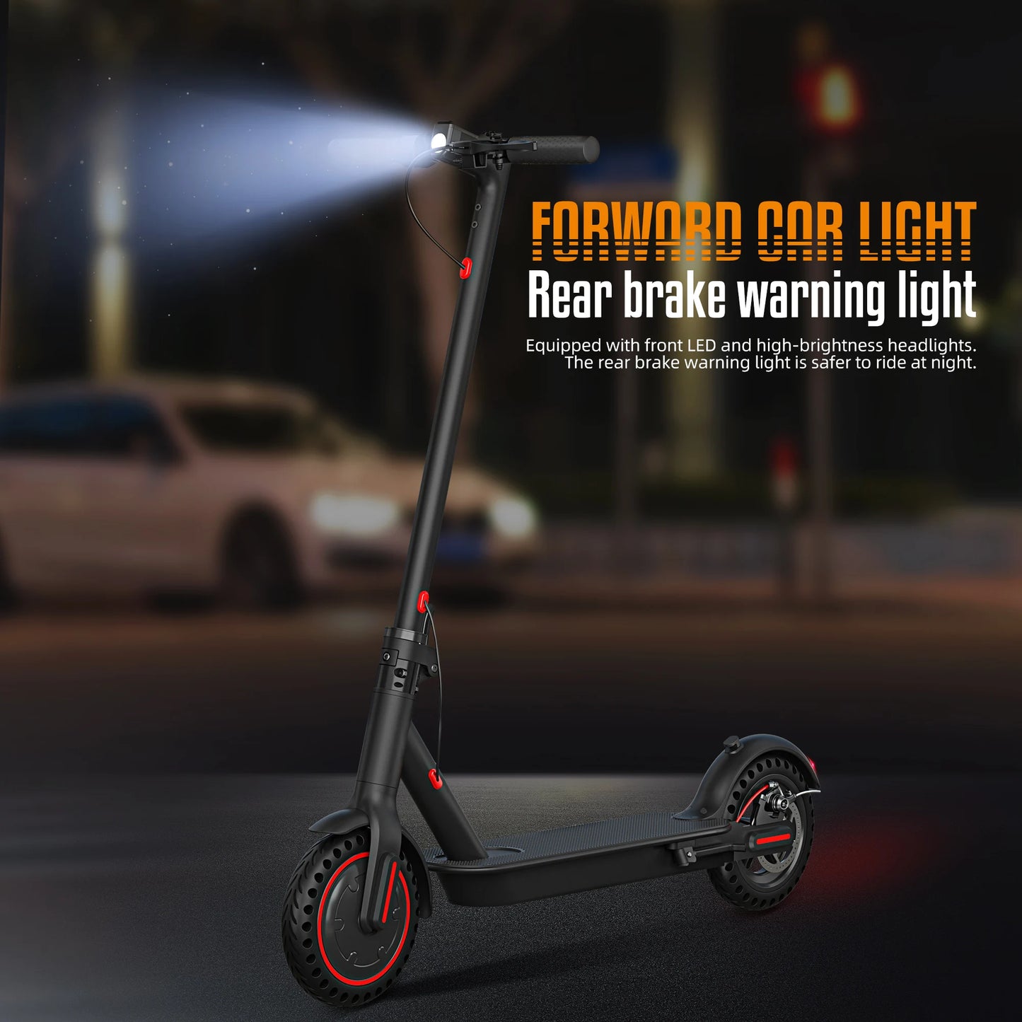 350W Foldable Electric Scooter for Adults Teens,Explosion-proof Tires,Dual Brake System
,Lightweight APP Support E-scooter