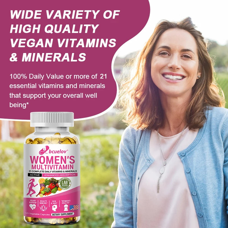 Multivitamin - Improves Nutrient Absorption, Heart Health,
Natural Energy Support, Whole Food Supplement, Non-GMO, Gluten Free
