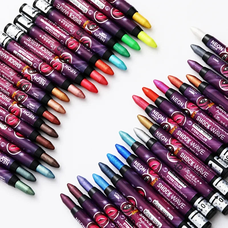 2 In 1 Eyeshadow Lipstick Stick Pencil
Waterproof Glitter Matte Eye Shadow Makeup Pigment Eyeshadow Pen