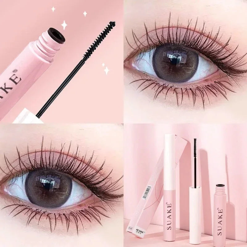 Silk Fiber Matte Mascara Makeup Ultra-Fine Brush Lengthens Eyelashes
