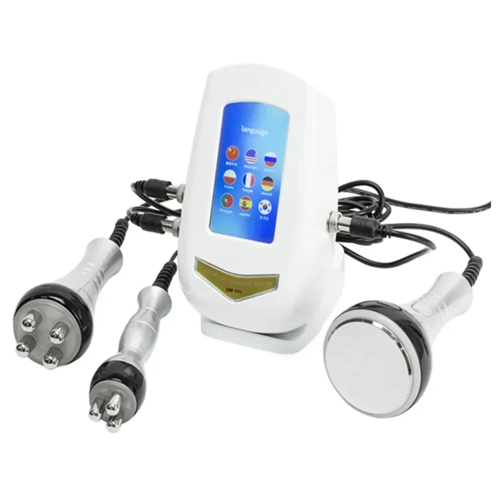 3in1 40K Cavitation Ultrasonic Weight Loss Lifting Wrinkle Firming Skin Slimming Body Massage Shaping Beauty Instrument