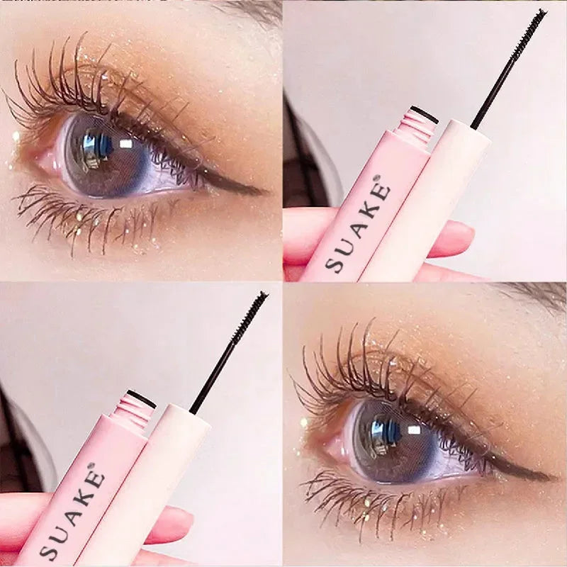 Silk Fiber Matte Mascara Makeup Ultra-Fine Brush Lengthens Eyelashes
