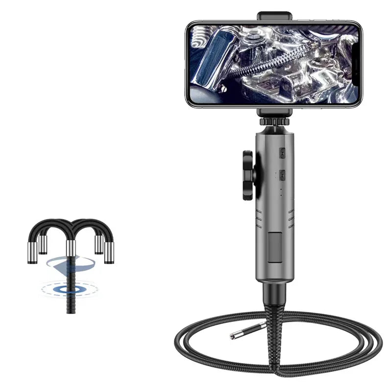 3.9MM / 6MM Turning rotary Endoscope for Cars 180° Steering Industrial Borescope
Endoscopic Inspection Camera iPhone Android PC