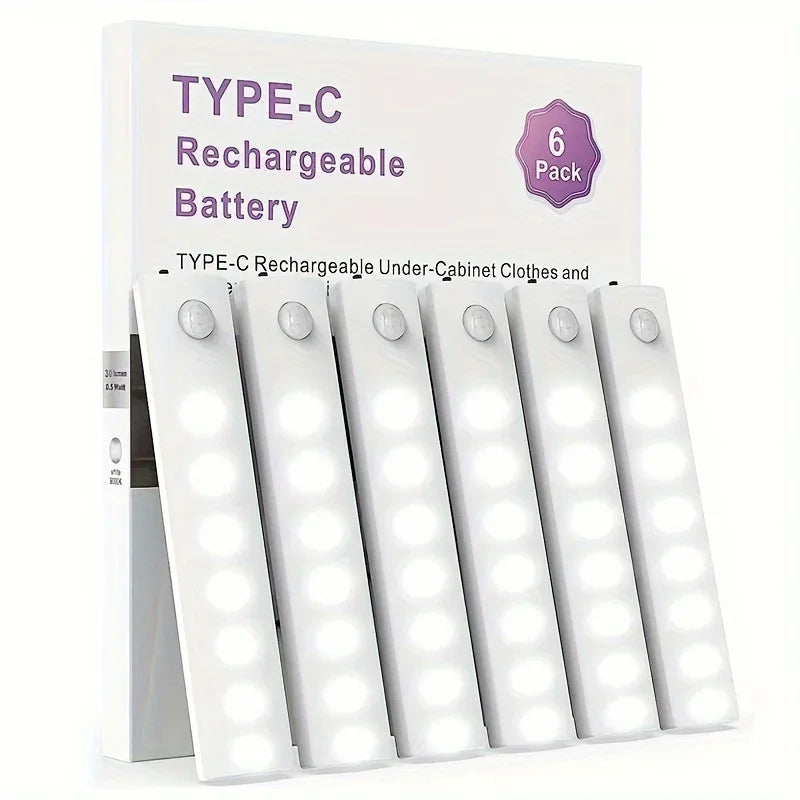 Under Cabinet Lights 6 Pack Motion Sensor Light