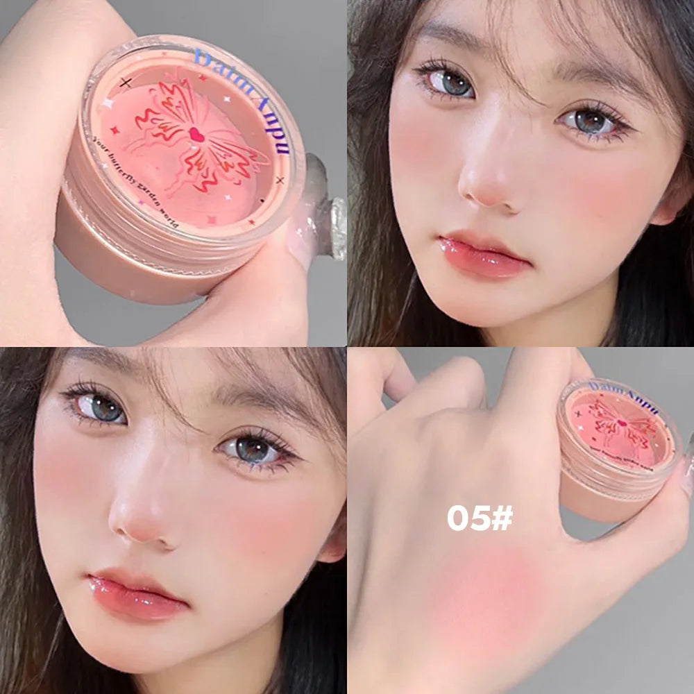 Airy Blush Clay Pigmented Powdery Cream Blusher
Long-Lasting Tender Look Uplifting Color Matte Girlish Blush