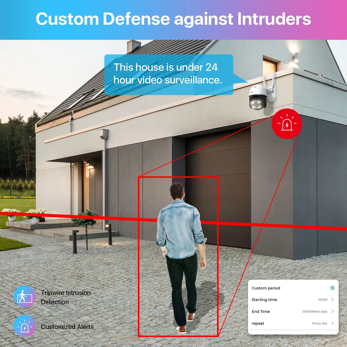 PTZ WiFi Camera Home Security Protection