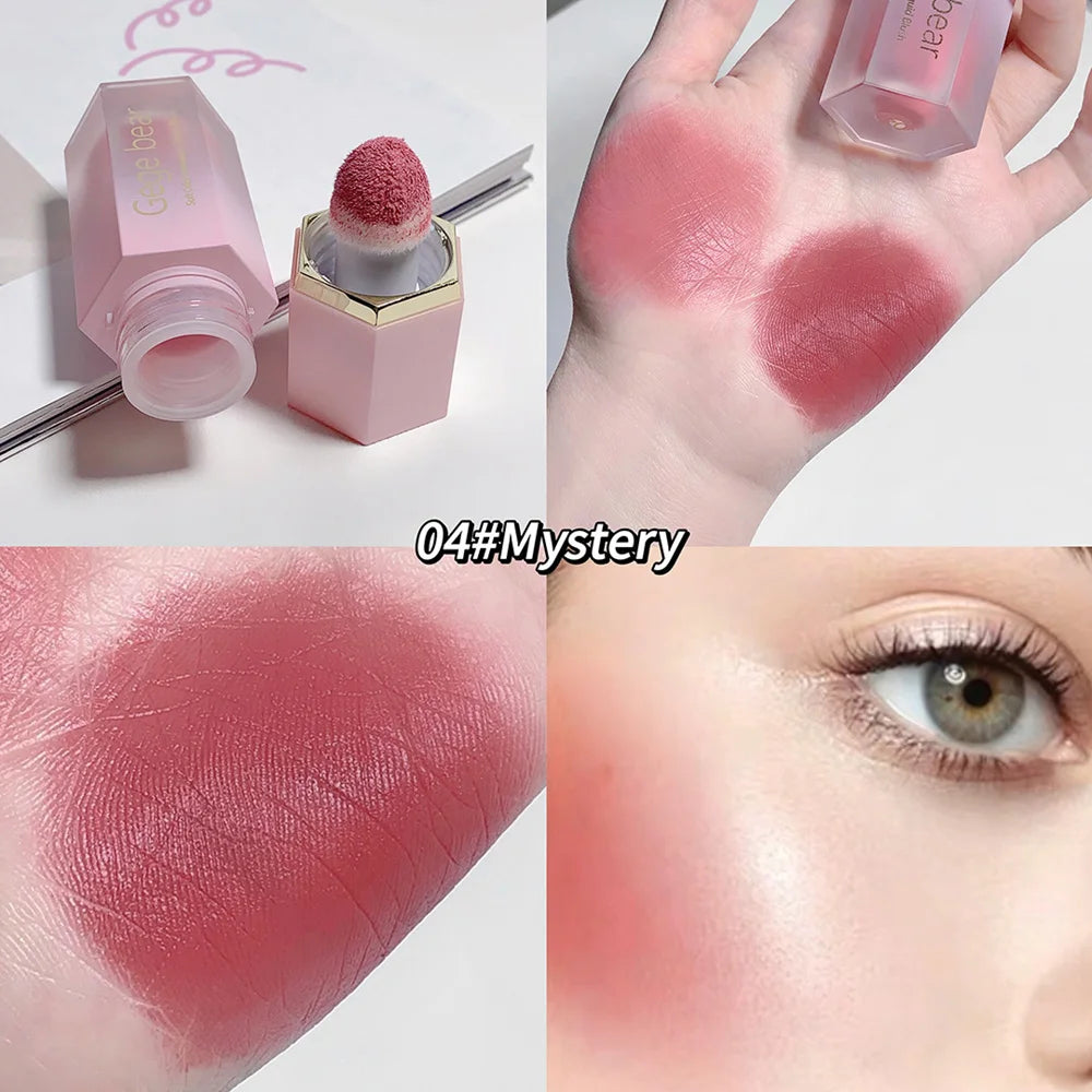 Gege Bear Blush Cream 6 Colors
Smooth Velvet Matte Pink Blusher Natural Easy To Smudge