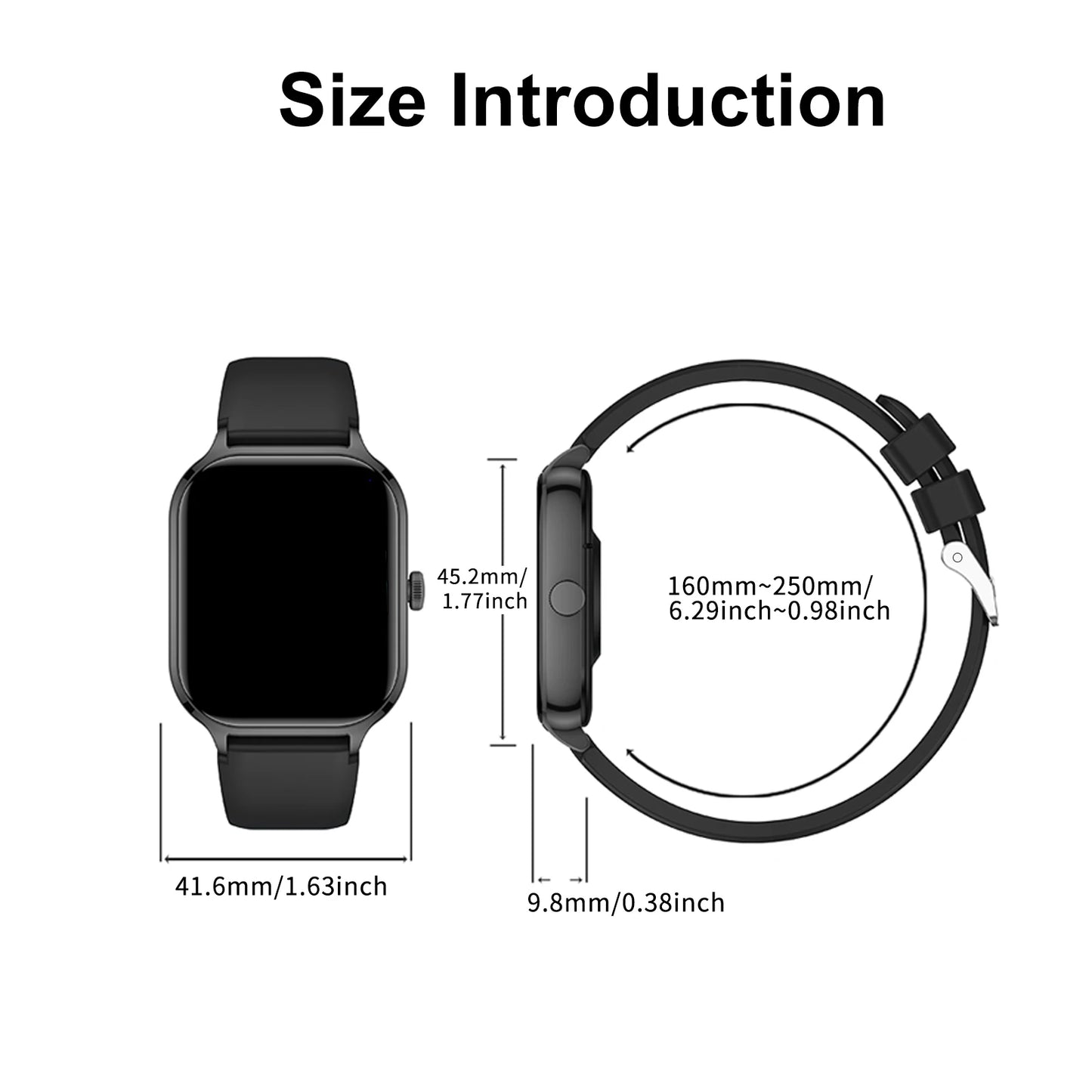 2025 Smart Watch, Wireless Dialing,
Multiple Sport Modes, Various App Notifications iPhone/Android